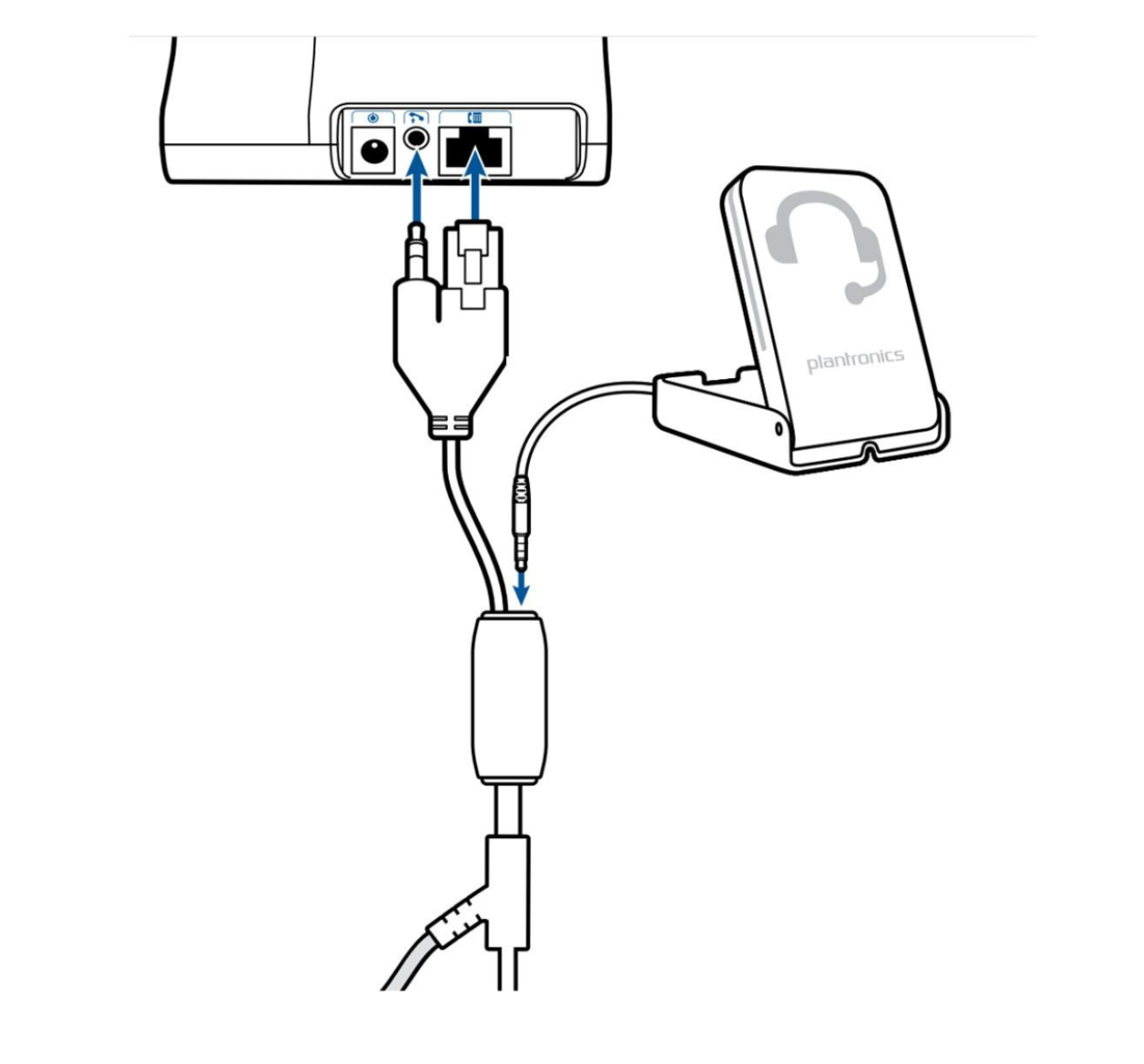 Poly Savi Office Straight Plug Online Indicator