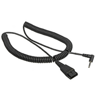 Cable - QD to 3.5mm (3m with inline Mute on QD)