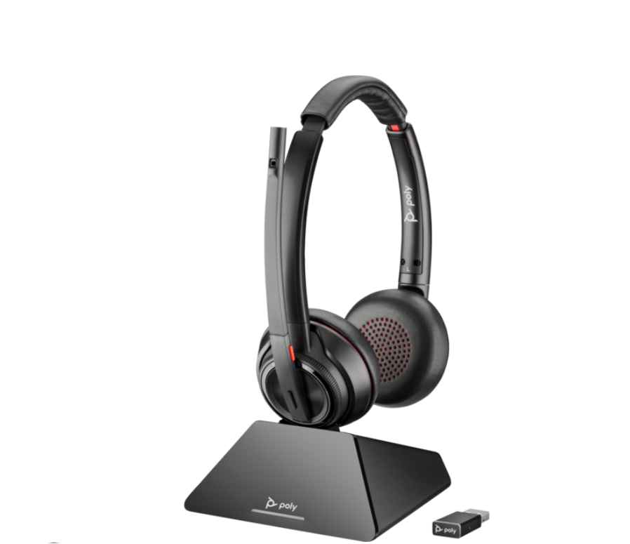 Poly Savi 8220 UC Microsoft Teams Certified DECT 1880-1900 MHz USB-A Headset