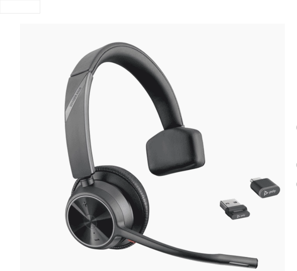 Poly Voyager 4310 USB-C Headset +BT700 dongle