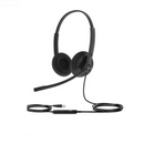 YEALINK - UH34 Lite Dual Teams USB-A, Corded USB with mute, call and volume control on the cord, On the ear wearing style, Foam ear cushions-Teams