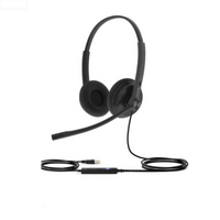 YEALINK - UH34 Lite Dual Teams USB-A, Corded USB with mute, call and volume control on the cord, On the ear wearing style, Foam ear cushions-Teams