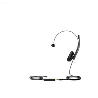 YEALINK - UH34 SE Mono Teams USB-A, Corded USB with mute, call and volume control on the cord, On the ear wearing style, Including 3.5mm-USB, Leather ear cushions-Teams