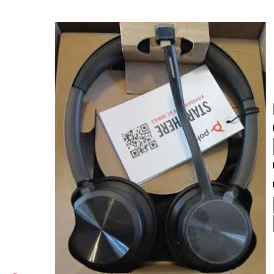 Poly - Voyager 4320 UC Stereo Bluetooth Wireless Headset + Charging Stand (Plantronics)