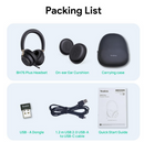 YEALINK - BH72 Lite Teams Black USB-C, Wireless Bluetooth, Dual, On the ear wearing style, USB-C Dongle Included-Teams