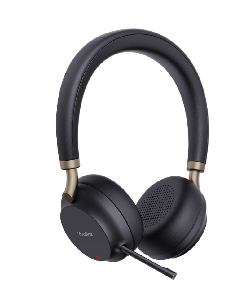 YEALINK - BH72 with Charging Stand Teams Black USB-A, Wireless Bluetooth, Dual, On the ear wearing style, USB-A Dongle Included-Teams