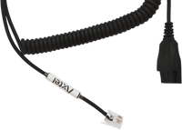 Axtel QD/RJ - coiled, 0,5 – 2m, 03
