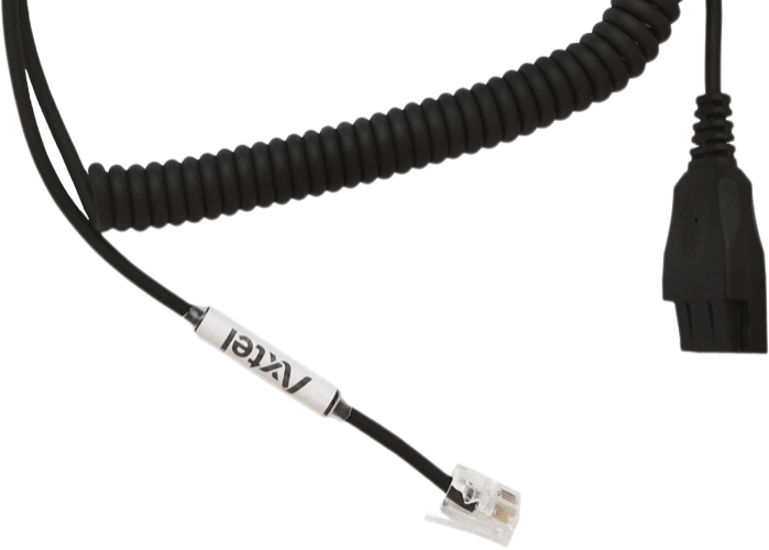 Axtel QD/RJ - coiled, 0,5 – 2m, 03