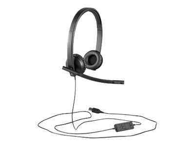 LOGITECH - H570e STEREO Headset - USB/A - with Leatherette Pad (UC Version)