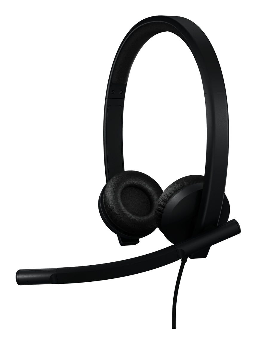 LOGITECH - H570e Stereo Headset - BLACK USB-C (Microsoft Teams)