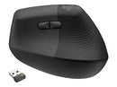 LOGITECH - Lift Vertical Ergonomic Mouse for Business  - Graphite/Black - 2.4GHZ/Bluetooth