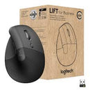 LOGITECH - Lift Vertical Ergonomic Mouse for Business  - Graphite/Black - 2.4GHZ/Bluetooth