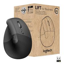 LOGITECH - Lift Vertical Ergonomic Mouse for Business  - Graphite/Black - 2.4GHZ/Bluetooth