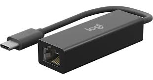 LOGITECH - USB-C-to-Ethernet Adapter - Graphite - USB-C-TO-ETHERNET ADAPTER