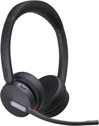 YEALINK - WH64 STEREO (Dect and Bluetooth) Headset, Connects to PC, IP Phone and Mobile, USB-C, with Base (Microsoft)