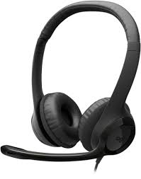 LOGITECH - H390 STEREO USB C Computer Headset - Midnight Black