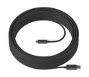 LOGITECH - Strong USB 3.1 CABLE - Graphite - USB - 25M AOC CABLE