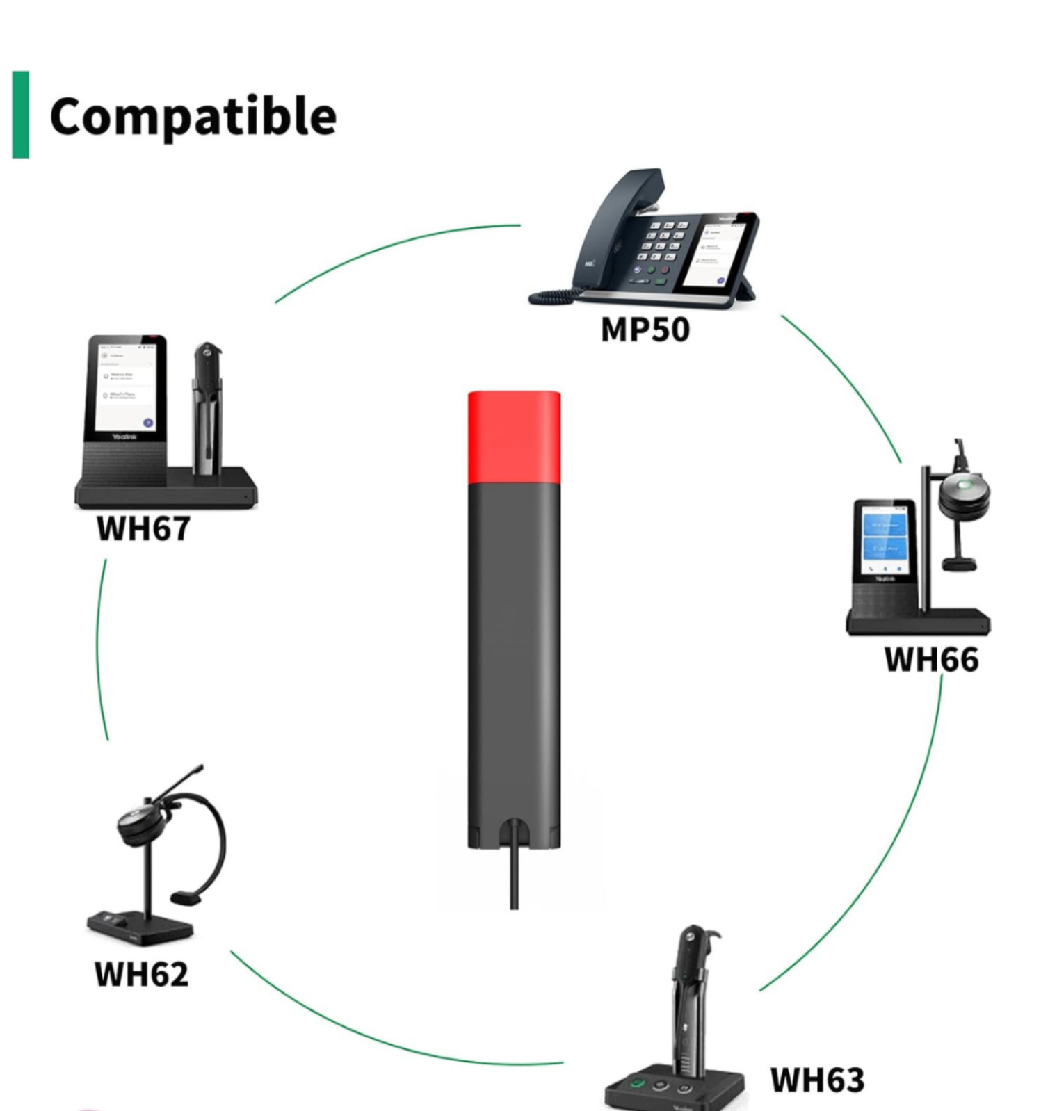 YEALINK - BLT60, Extra busylight, work with WH62, WH63, WH64, WH66, WH67