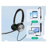 Yealink YHS36 Dual (Binaural) Headset with Quick Disconnect – For Yealink IP Phones