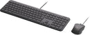 LOGITECH - MK620 Wired Combo (Keyboard and Mouse) - Graphite USB-C
