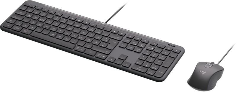 LOGITECH - MK620 Wired Combo (Keyboard and Mouse) - Graphite USB-C