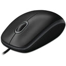 LOGITECH - B100 Optical USB Mouse - Black Grey - USB