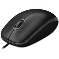 LOGITECH - B100 Optical USB Mouse - Black Grey - USB