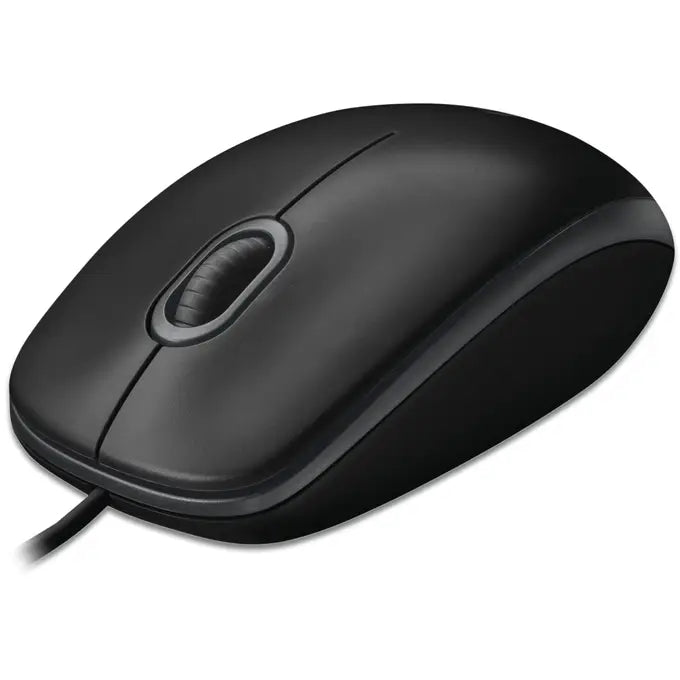 LOGITECH - B100 Optical USB Mouse - Black Grey - USB