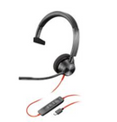 Poly Blackwire C3210 MONO Corded Headset (USB-A) (UC & Microsoft)