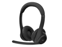 LOGITECH - Zone 305 - Headset Black - 2.4GHZ Bluetooth Direct (UC Version) with USB A dongle