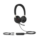 YEALINK - UH38 STEREO Teams USB-A, Corded USB or Bluetooth headset/including Battery, On the ear wearing style,  Leather ear cushions-Teams