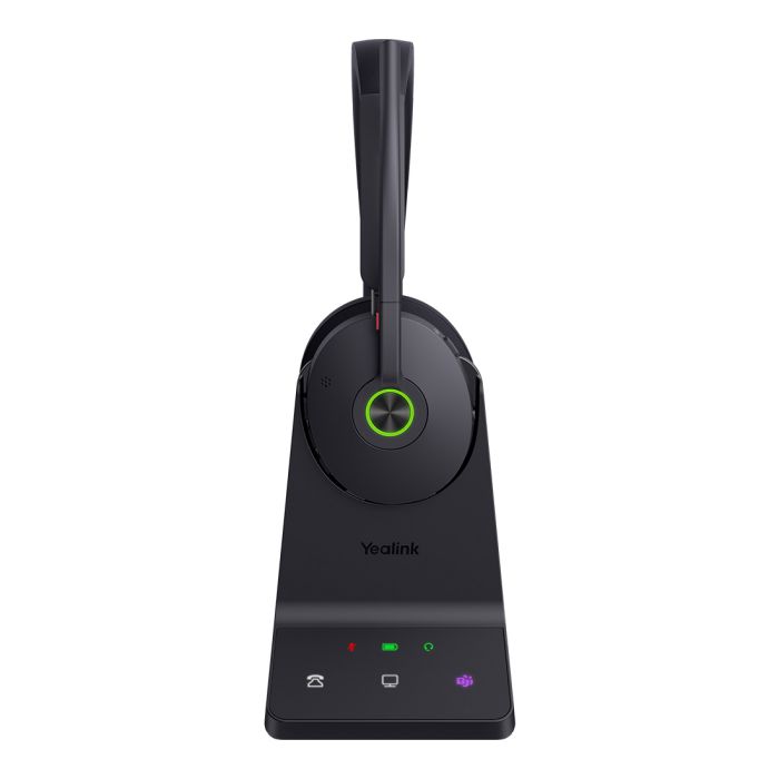 YEALINK - WH68 STEREO Hybrid Wireless Headset - DECT and BLUETOOTH - ANC - including charging stand (Microsoft)