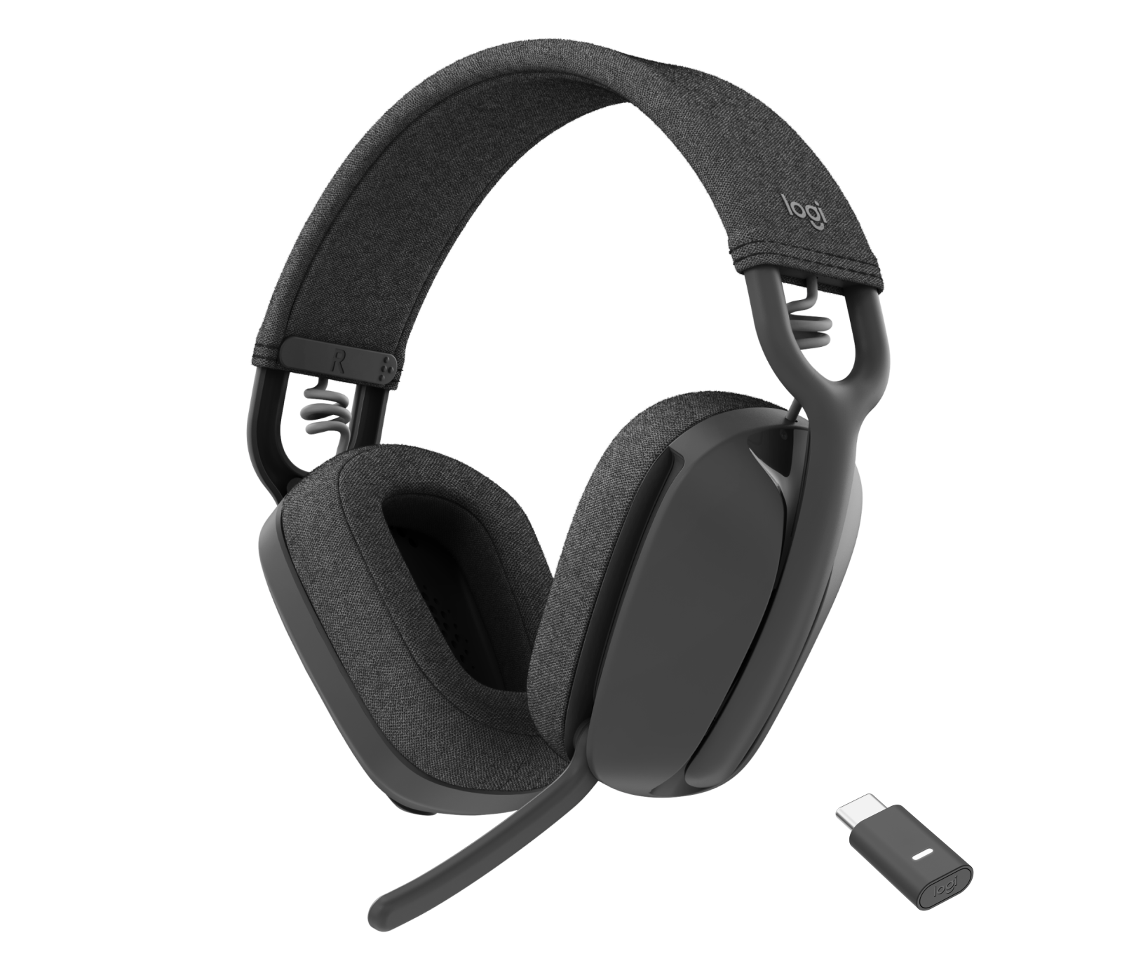 LOGITECH - Zone Vibe Wireless Headset MS - Graphite,MS,MFI - Bluetooth - QUADRUN DG,TEAMS,ZOOM,GOOGLE