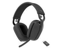 LOGITECH - Zone Vibe Wireless Headset UC - Graphite,UC,MFI - BLuetooth QUADRUN DG,ZOOM,GOOGLE